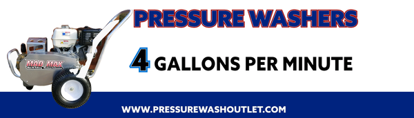 4 GPM PRESSURE WASHERS